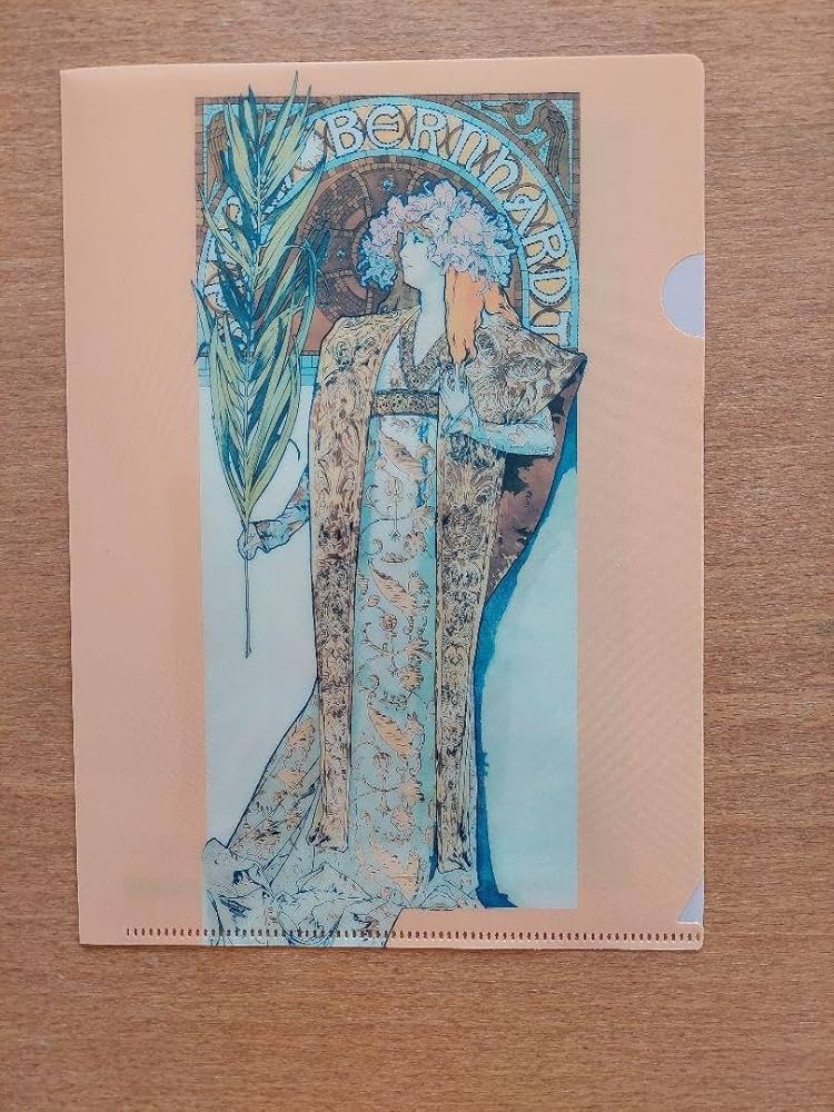 Amazon.co.jp: ミュシャ展 A5 クリアファイル 絵画 ジスモンダの